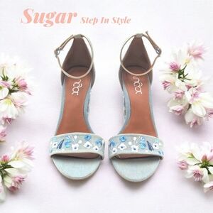 Sugar Slick Women's Slick Heeled Sandal-W Size 8.5